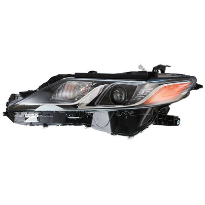 Solid Spare Driver Side Black Housing Headlight Lamp For Toyota Camry L/Le/Se 2018-2019