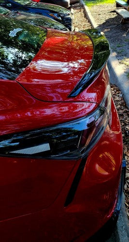 Solid Spare Fits Toyota Camry 2018-2024 Glossy Black JDM V Style Rear Trunk Spoiler Wing Lip