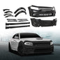 Solid Spare Front and Rear Bumper Hellcat Style Fit For 2015-2023 Dodge Charger Widebody Kit