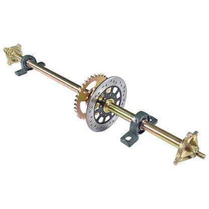 Solid Spare For ATV Quad Buggy Go Kart 44" Rear Live Axle Kit Wheel Hub Sprocket Brake Disc