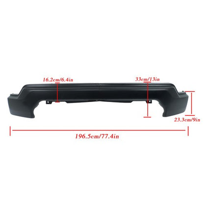Solid Spare Brand New For GMC Sierra 1500 2019-2021 Split Style Black Front Bumper Face Bar