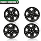 Solid Spare 4 Black For Toyota RAV4 2006-2012 17" Wheel Skins Hub Caps Full Rim Skin Covers