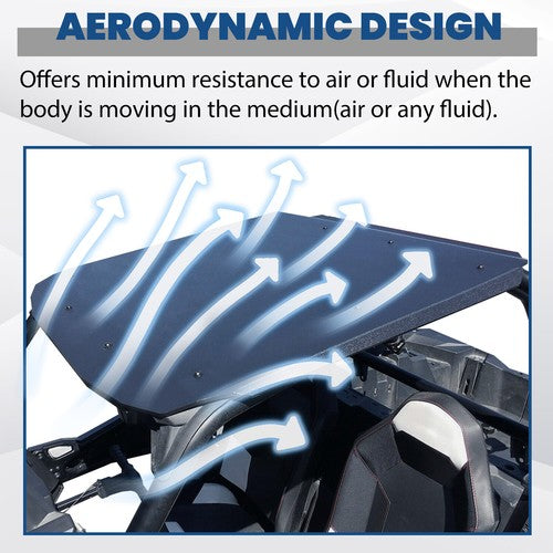 Solid Spare Thick 1/4" Hard Plastic Roof Top For Polaris RZR 900 S / RZR S 1000 2014-23