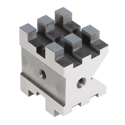 Solid Spare Multi-Use V-Block and Clamp Hardened Steel 2-3/8" x 2-3/4" x 2" Set