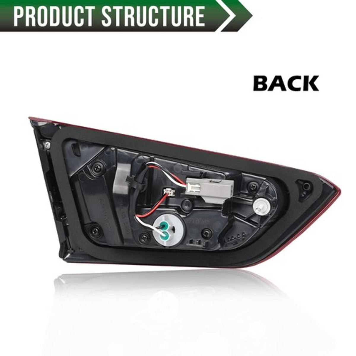 Solid Spare Fit For 2019-2021 Chevrolet Malibu XL Rear Inner Lamps Tail Light Right Side
