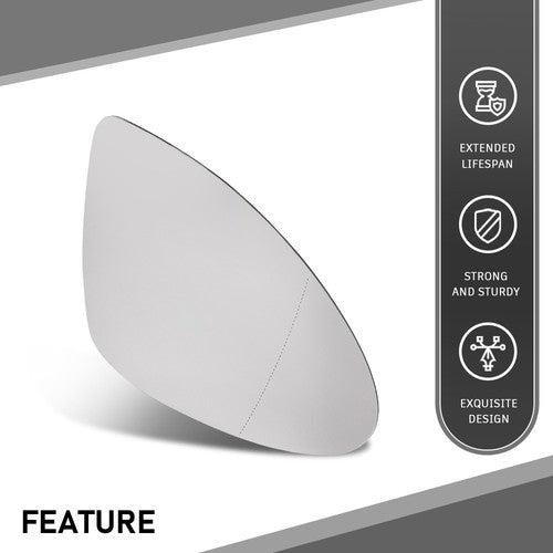 Solid Spare Passenger Side Heated Mirror Glass W/Backing Plate Fit For 11-17 Porsche Cayenne
