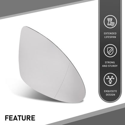 Solid Spare Passenger Side Heated Mirror Glass W/Backing Plate Fit For 11-17 Porsche Cayenne