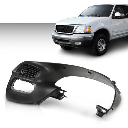 Solid Spare Fit For 1997-2003 Ford F150 Expedition Dash Instrument Cluster Bezel Panel Black