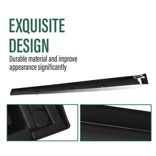 Solid Spare Fit For 2016-2021 Honda Civic Type-R Style Carbon Look Side Skirt Extension