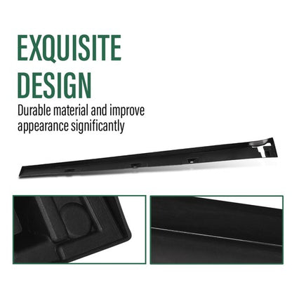 Solid Spare Fit For 2016-2021 Honda Civic Type-R Style Carbon Look Side Skirt Extension