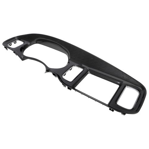 Solid Spare For 2011-2014 DODGE CHARGER INSTRUMENT PANEL RADIO DASH TRIM BEZEL CARBON STYLE