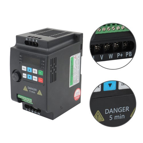 Solid Spare 2.2KW VFD 220V 3HP 1 to 3 Phase Variable Frequency Drive Inverter New