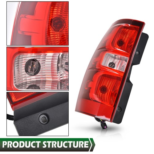 Solid Spare Tail Lights Brake Lamps Left+Right Fit For 07-14 Chevrolet Suburban Tahoe
