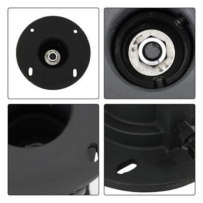 Solid Spare New C5G 12''-16'' Adjustable Cushioned 5th Wheel to Gooseneck Adapter Black