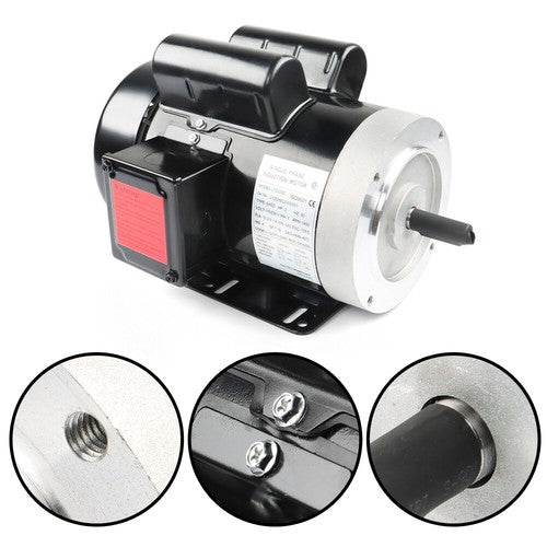 Solid Spare 2HP 115/230V General Purpose Motor 3450RPM Electric Motor 56C Single Phase New
