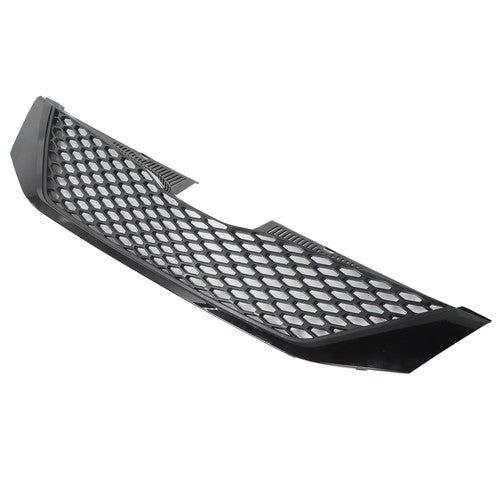 Solid Spare Front Upper Grille Grill Honeycomb ABS Plastic Black For Toyota Sienna 2011-2017