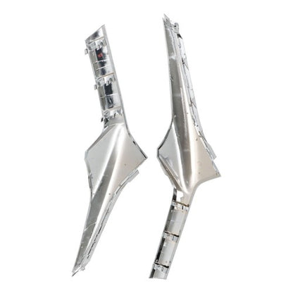 Solid Spare Fit For Chevrolet Blazer 19-21 Chrome Front Left Right Side Grille Molding Trim