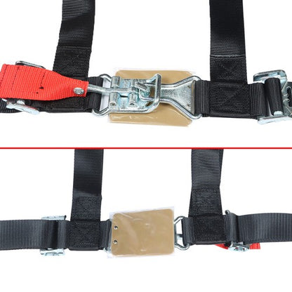 Solid Spare Pair Of 4 Point 2" Padded For Polaris RZR XP S 4 1000 Seat Belt Harness Black