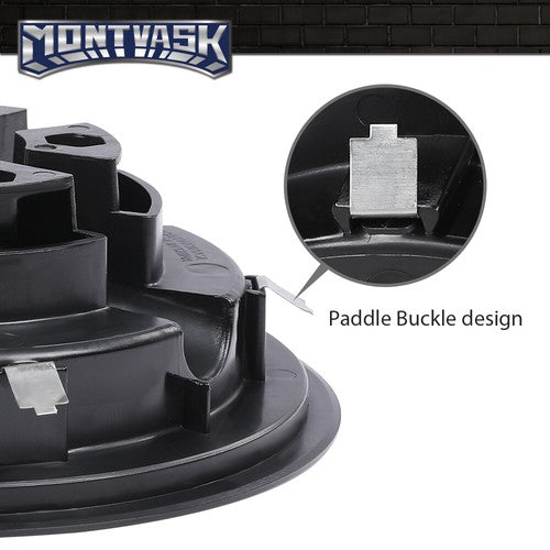 Solid Spare Golf Cart 8" Black Wheel Covers Fit For EZGO, Club Car, Yamaha- Universal
