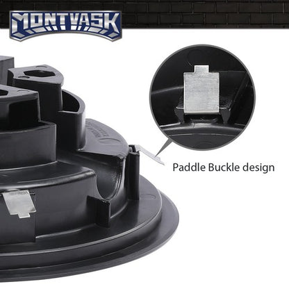 Solid Spare Golf Cart 8" Black Wheel Covers Fit For EZGO, Club Car, Yamaha- Universal
