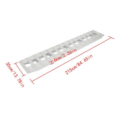 Solid Spare 84"×14" Aluminum Ramps Car Trailer Truck 1 Pair Ramps 6063 Aluminum 6000Lbs