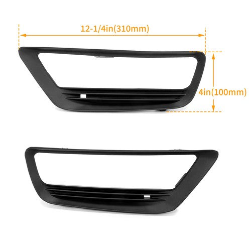 Solid Spare Pair Fog Lights Cover Trim Bezel Fit 2013-2015 14 Honda Accord Sedan LX EX 4DR