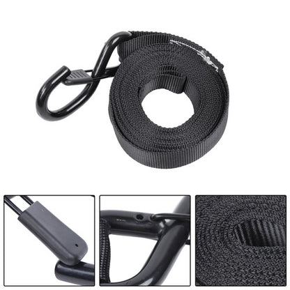 Solid Spare 4 Pack Steel Ratchet Strap Black Fracture Strength 2200lbs 1in*15ft S Hooks
