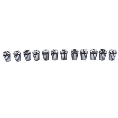 Solid Spare 12Pc ER25 Spring Collet Set Fit for CNC Milling Lathe Tool Engraving Machines