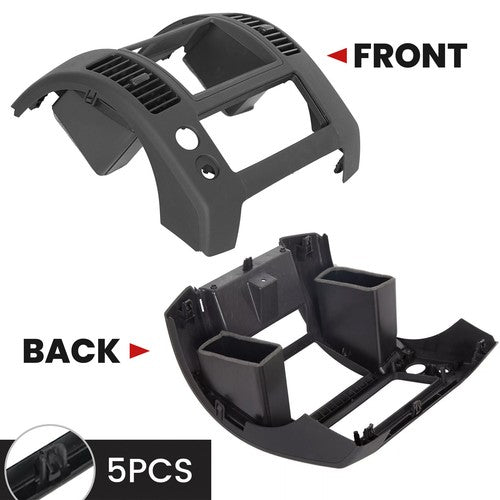 Solid Spare Black Center Dash Console Instrument Panel Bezel For Nissan Frontier 2005-2020