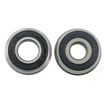 Solid Spare 13in x6.5-6 Solid Lawn Mower Tires & Wheel Smooth Flat White Rims 2 PCS