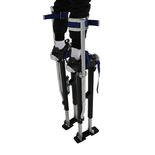 Solid Spare Drywall Stilts 36" - 48" Adjustable Aluminum Alloy For Painting Electrical Stilt