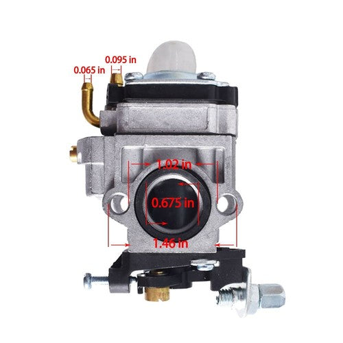 Solid Spare Carburetor For 2 Cycle 43cc Powermate PCV43 Tiller Motor Parts w/Gasket Trimmer