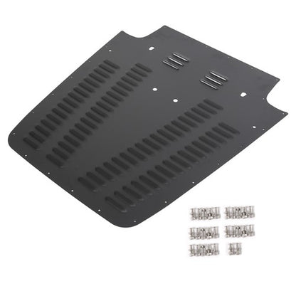 Solid Spare Front Vented Louver Hood Panel Aluminum For Jeep Wrangler TJ 1997-2002
