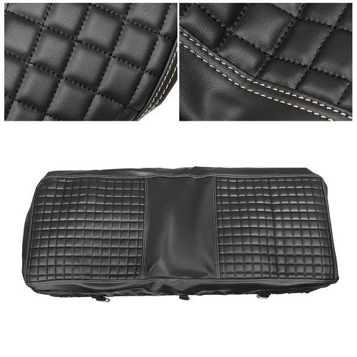 Solid Spare Golf Carts Rear Seat Cover Kit For Club Car/E-Z-Go/Yamaha Universal Size Black