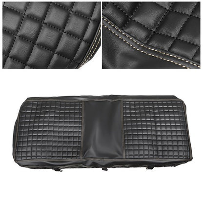 Solid Spare Golf Carts Rear Seat Cover Kit For Club Car/E-Z-Go/Yamaha Universal Size Black