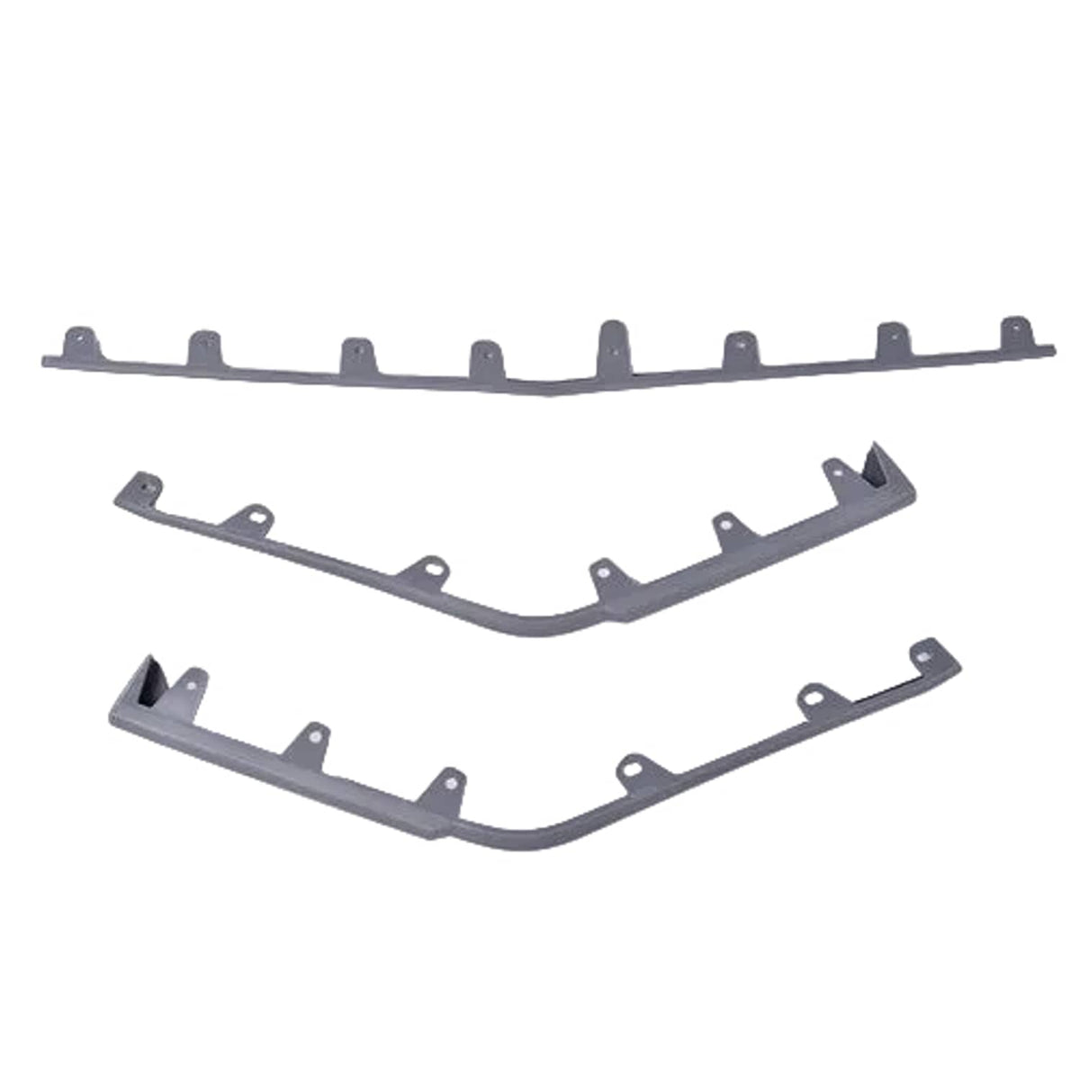 Solid Spare Bumper Trim Fit For 2009-2015 Cadillac CTS V Model Front Bumper Molding Kit Gray