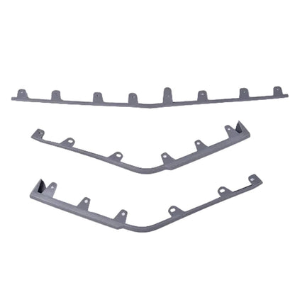 Solid Spare Bumper Trim Fit For 2009-2015 Cadillac CTS V Model Front Bumper Molding Kit Gray