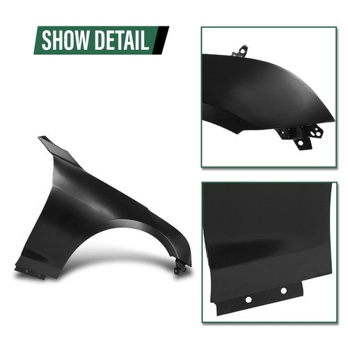 Solid Spare Fender Front Passenger Side GM1241380 84110676 Fit For 2013-2018 Cadillac ATS