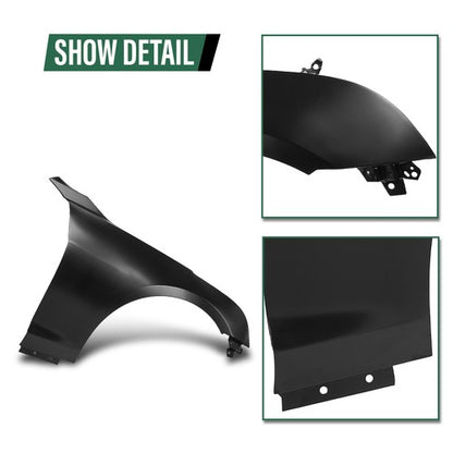 Solid Spare Fender Front Passenger Side GM1241380 84110676 Fit For 2013-2018 Cadillac ATS