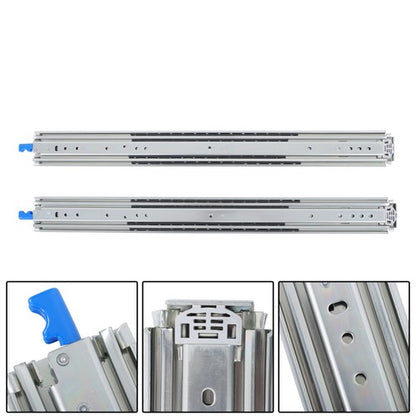 Solid Spare 1 Pair 30 Inch 500 Lbs Extension Rails Rail With Lock Heavy Duty Drawer Slides