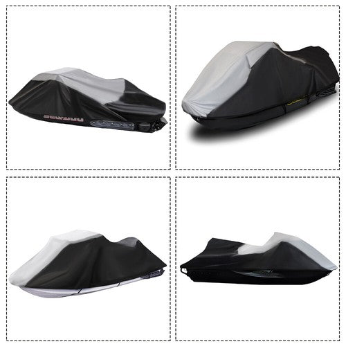 Solid Spare New bWaterproof Marine Grade 600D Heavy Duty Polyester Trailerable Jet Ski Cover