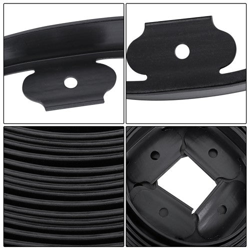 Solid Spare L-shaped 100FT Garden Edge Lawn Grass Stone Isolation Strip 64pcs Anchoring New