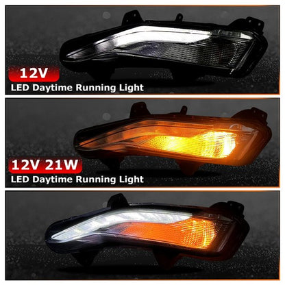 Solid Spare Fog Light Turn Signal Light w/LED DRL Driver Side For Chevy Malibu 2019-2022 23