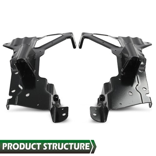 Solid Spare New Fit For 2016 2017 2018 Chevrolet Silverado 1500 Front Bumper Brackets Set