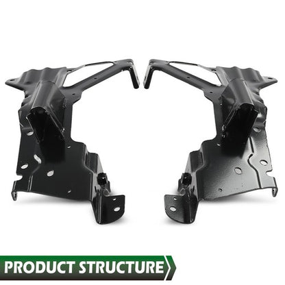 Solid Spare New Fit For 2016 2017 2018 Chevrolet Silverado 1500 Front Bumper Brackets Set