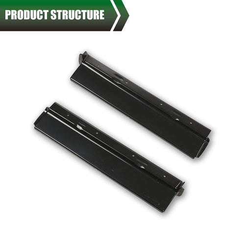 Solid Spare Fit For 1979-1985 Cadillac Eldorado Front Rear Bumper Panel Fillers Set Black