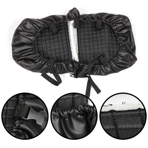 Solid Spare Golf Carts Rear Seat Cover Kit For Club Car/E-Z-Go/Yamaha Universal Size Black