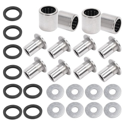Solid Spare Silvery A Arm Bushing Bearing Shaft Kit For Kawasaki KFX400 Suzuki LTZ400 Z400