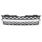 Solid Spare Grille Assembly For 2011-14 Silverado 2500 HD Silverado 3500 HD Black and Chrome