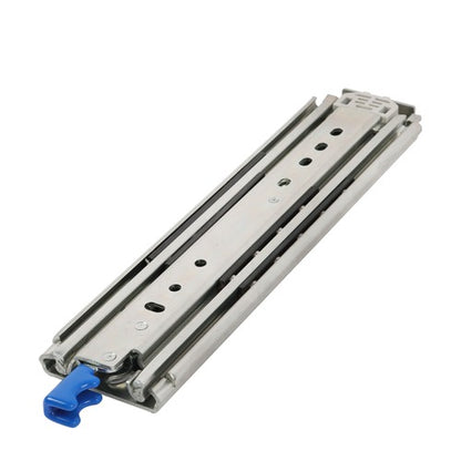 Solid Spare Locking Drawer Slides 12 Inch Full Extension & Lock 500 lb Load Capacity 2 PC